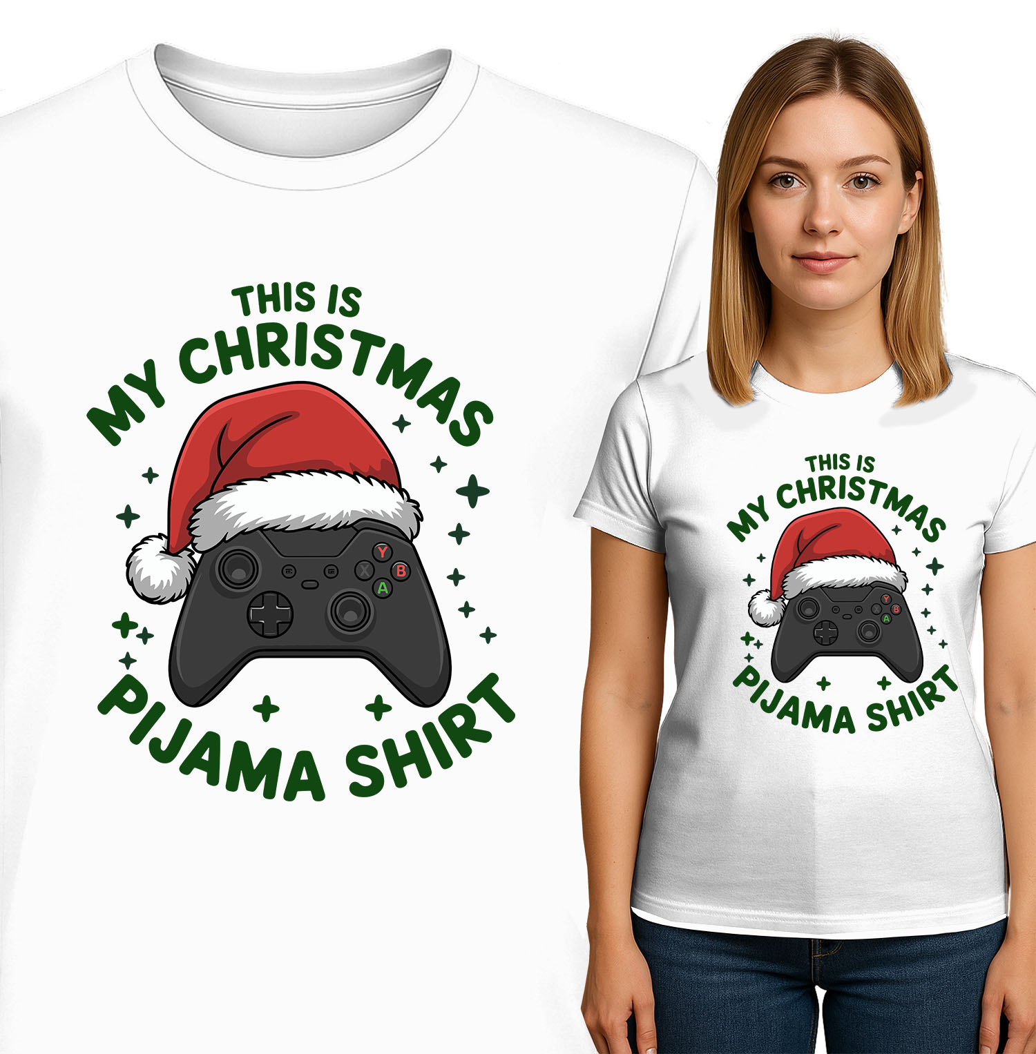 'THIS IS MY CHRISTMAS PIJAMA SHIRT'