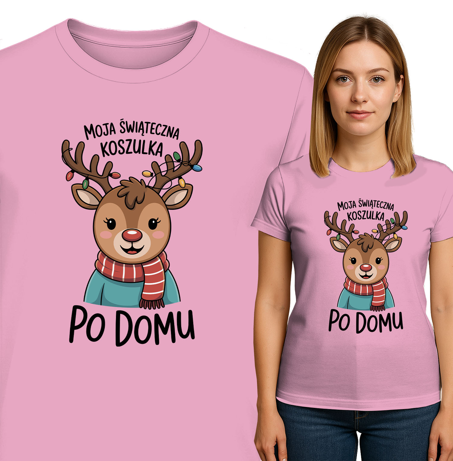'MOJA SWIĄTECZN KOSZULKA PO DOMU'