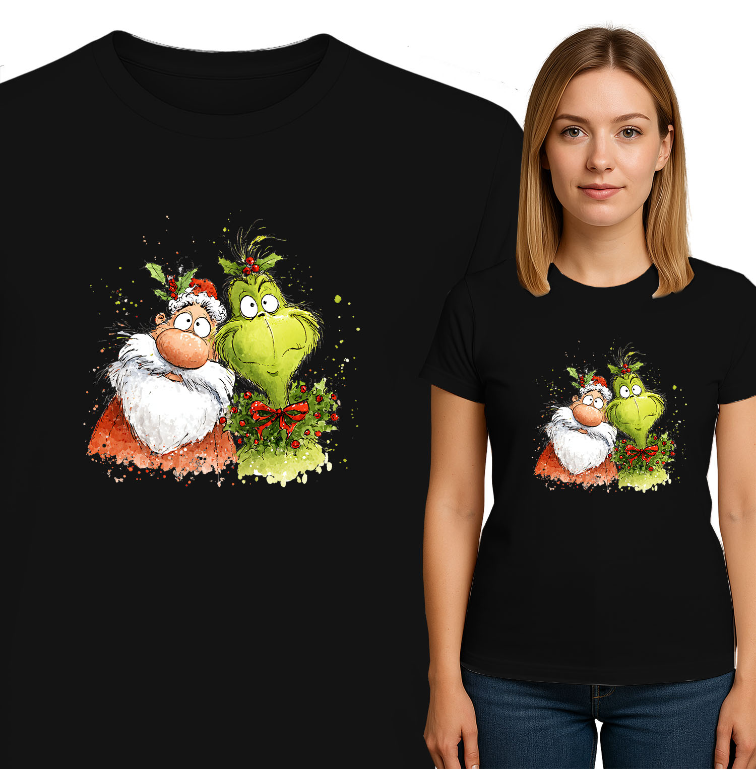 'Zabawny Święty Mikołaj i Grinch'