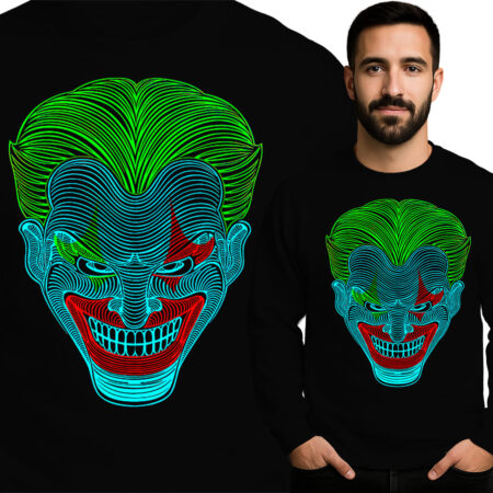 'Neon Joker Face'