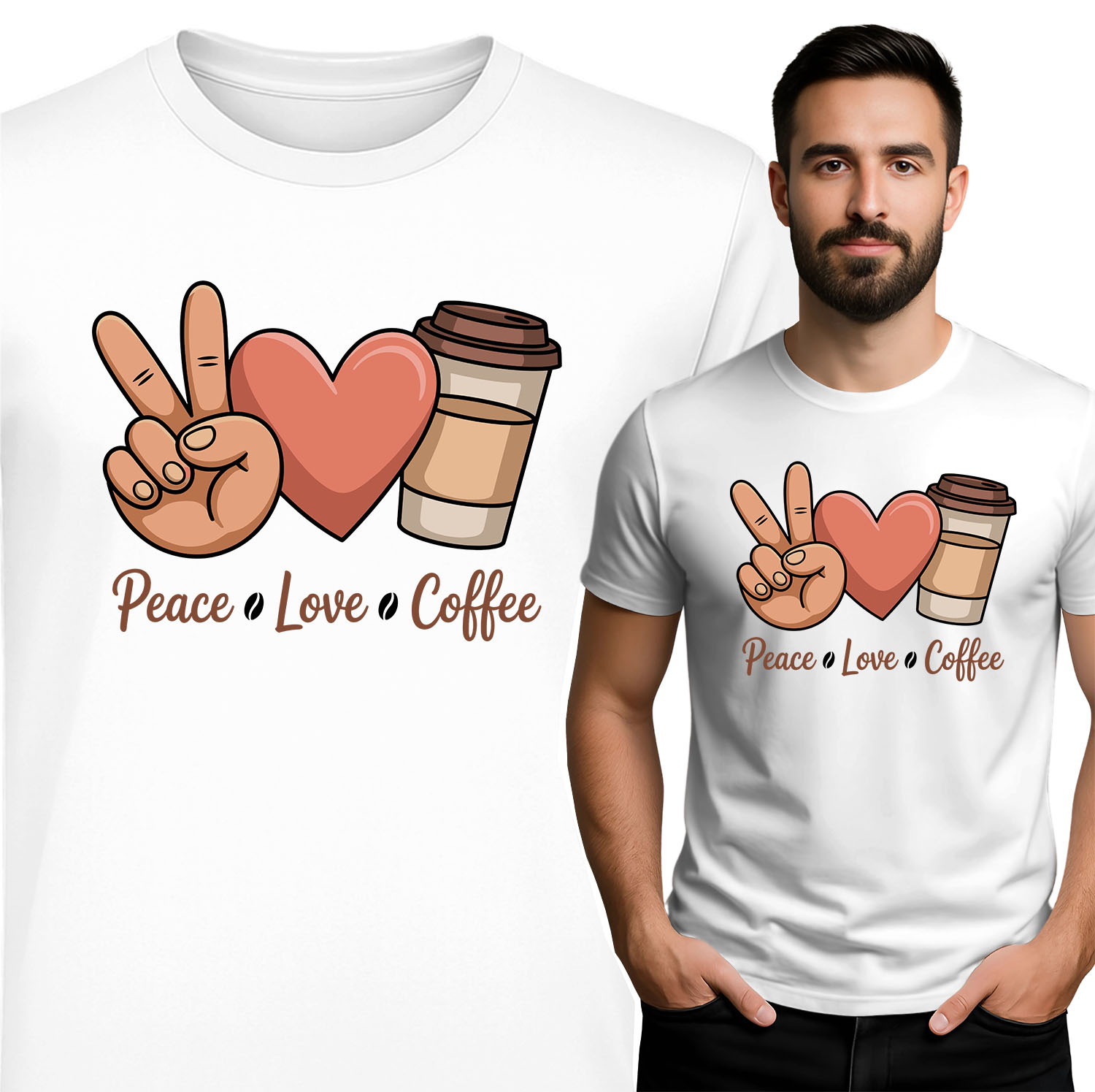 'Peace Love Coffee'