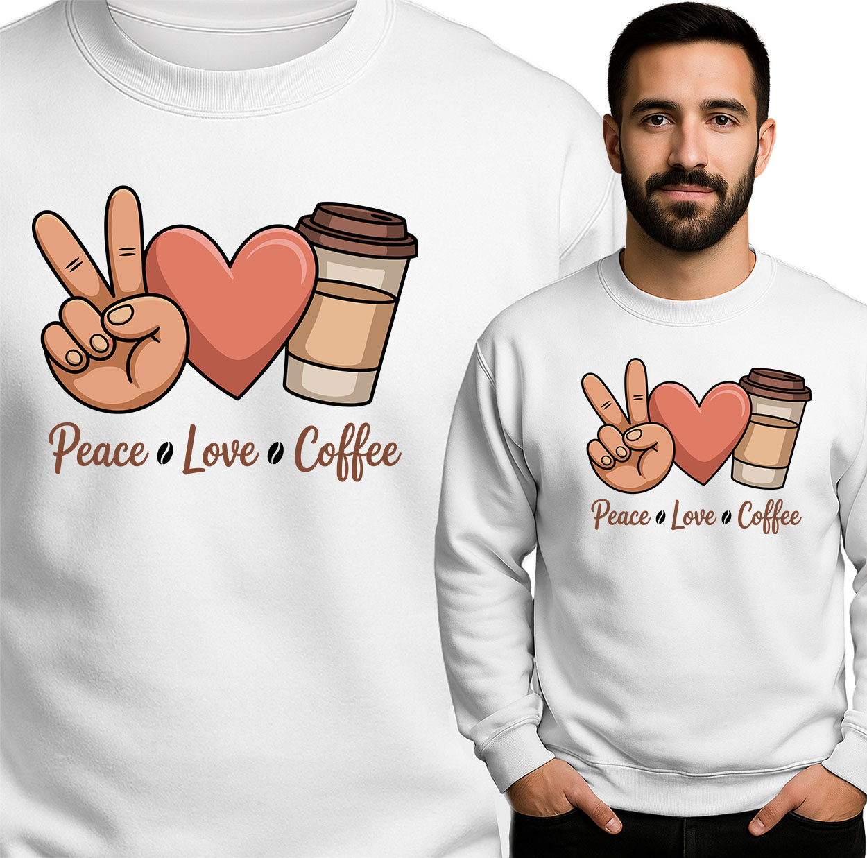 'Peace Love Coffee'