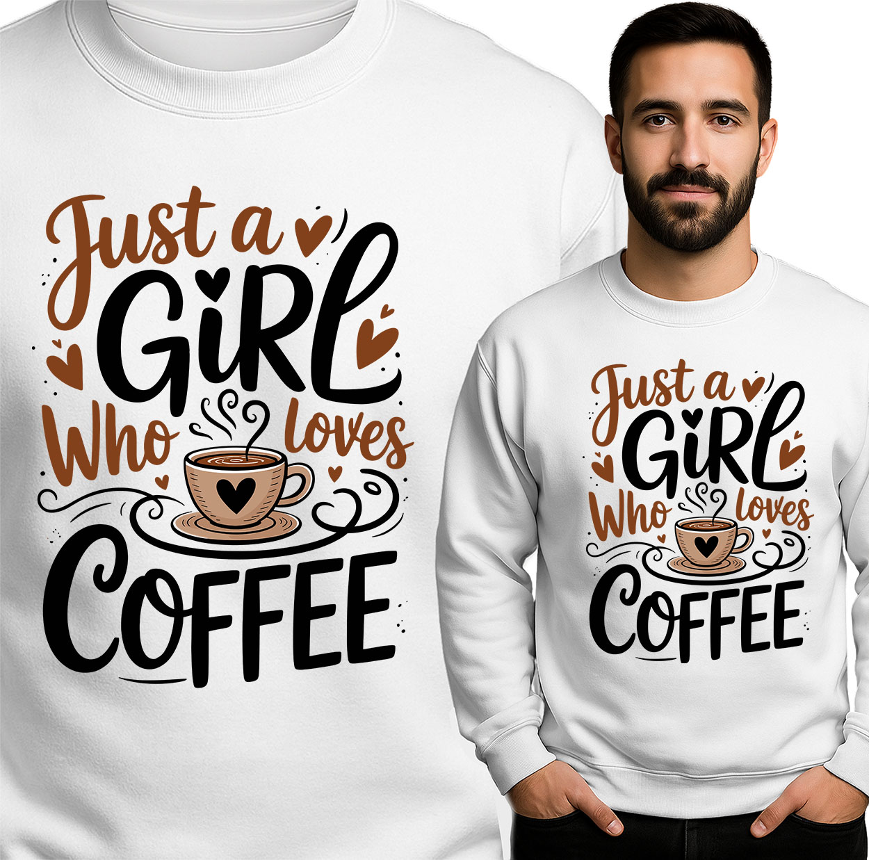 'JUST GIRL WHO LOVES COFFEE'