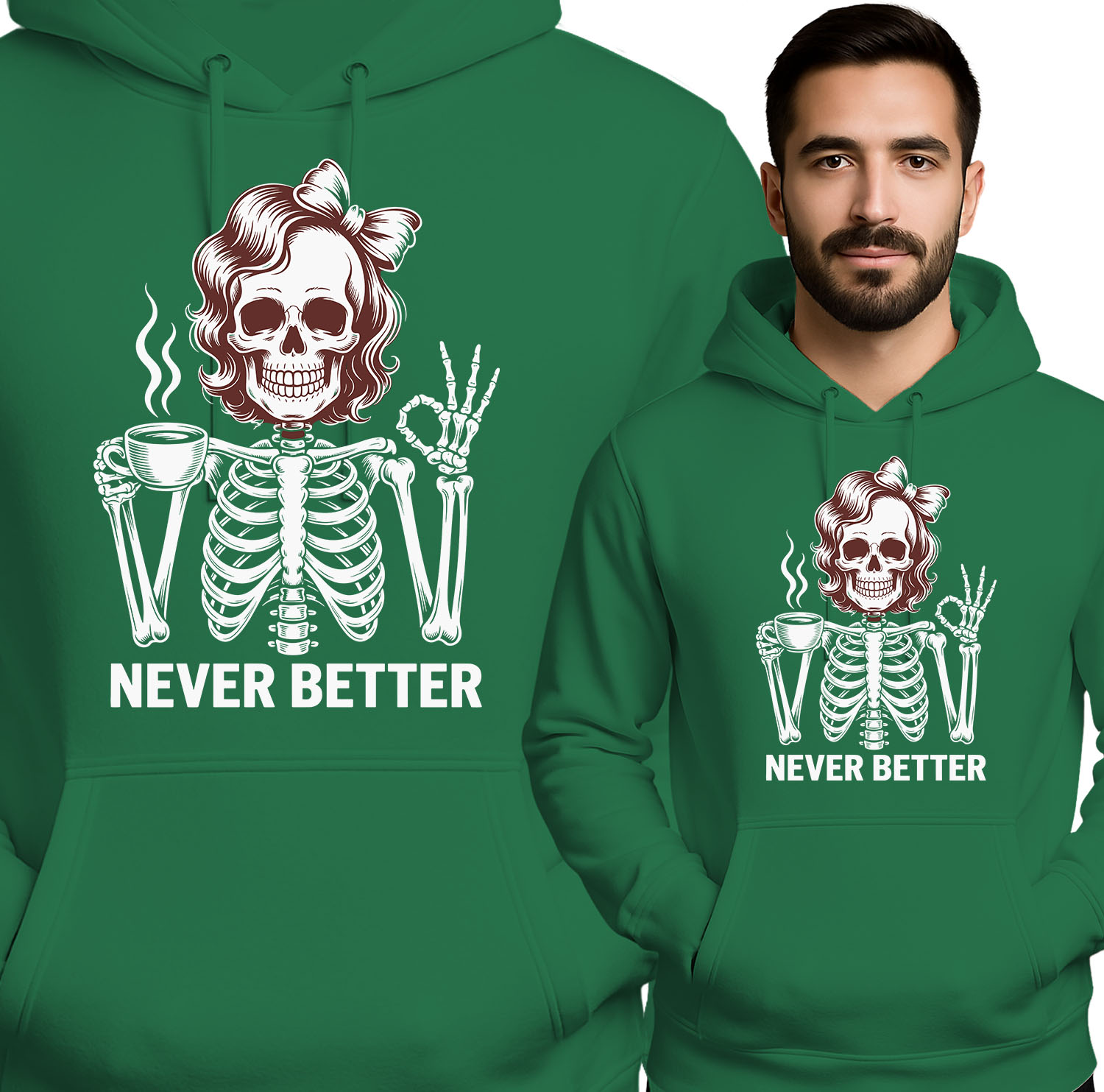'NEVER BETTER'