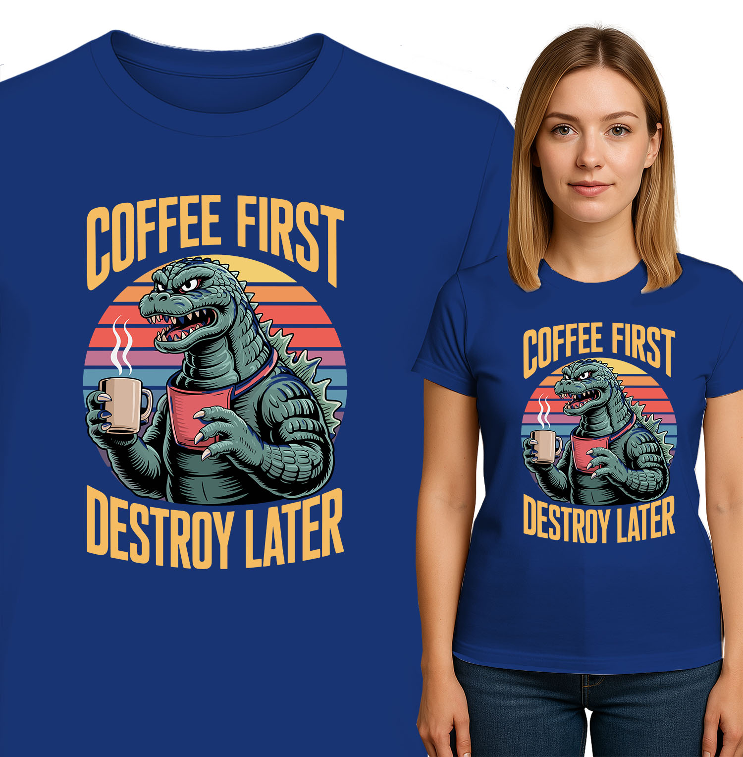 'COFFEE FIRST DESTROY LATER'