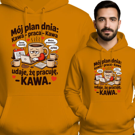 'Mój plan dnia: kawa – praca – kawa – udaję, że pracuję – kawa'