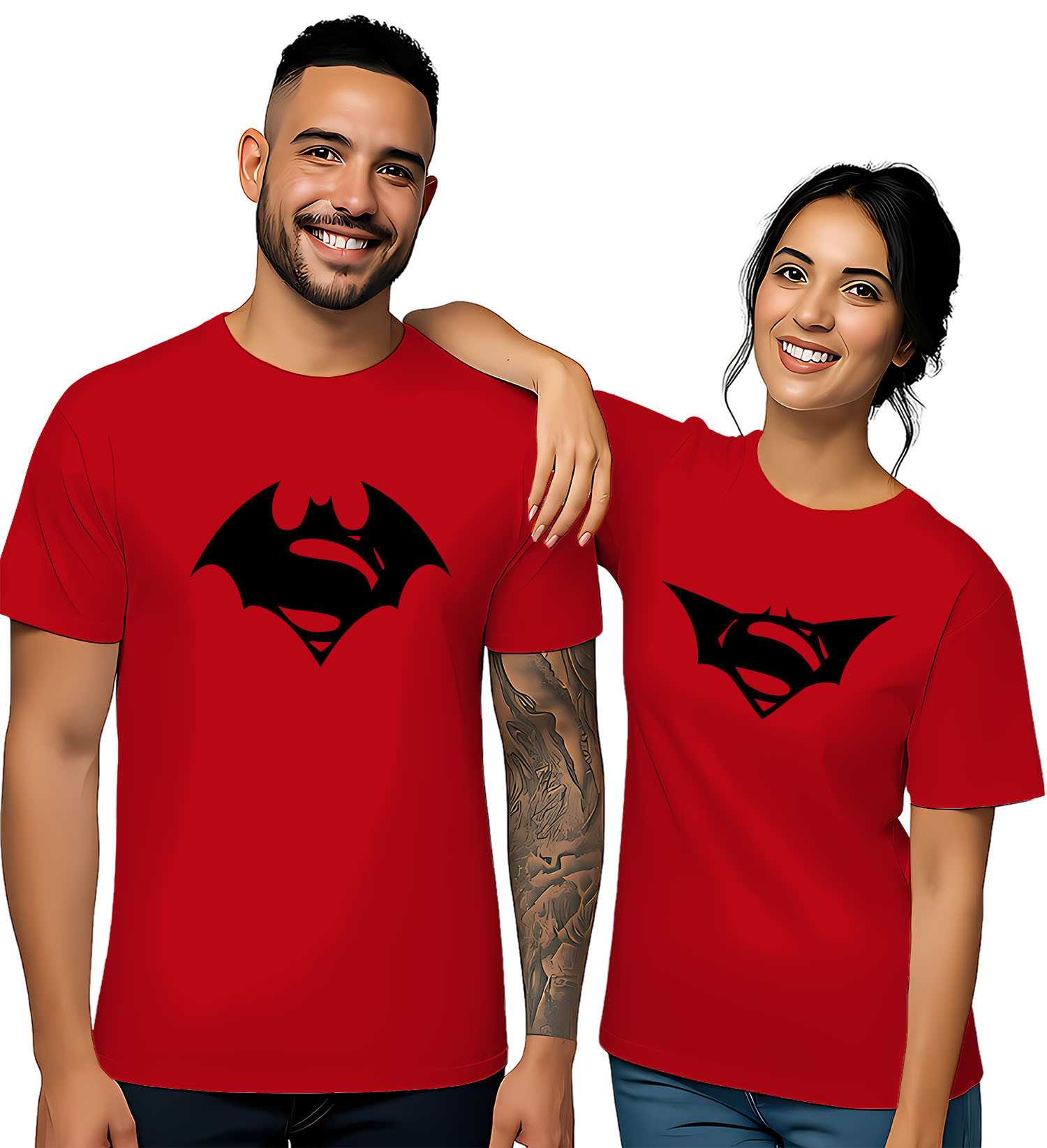 'His and Hers Superhero Couple'