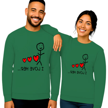 "I LOVE HER..." and "I LOVE HIM...,"