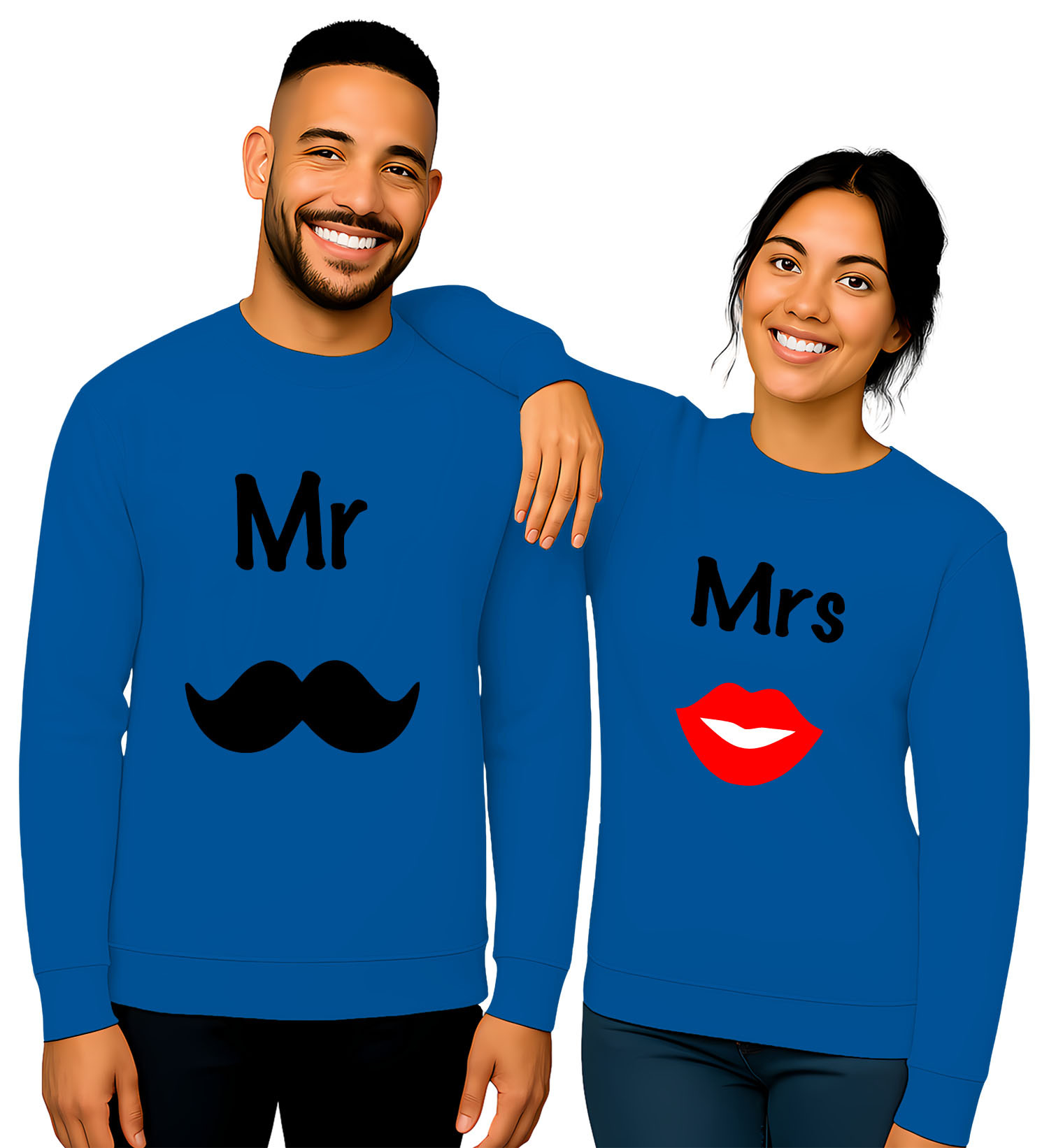 'Mr. Mustache & Mrs. Lips'