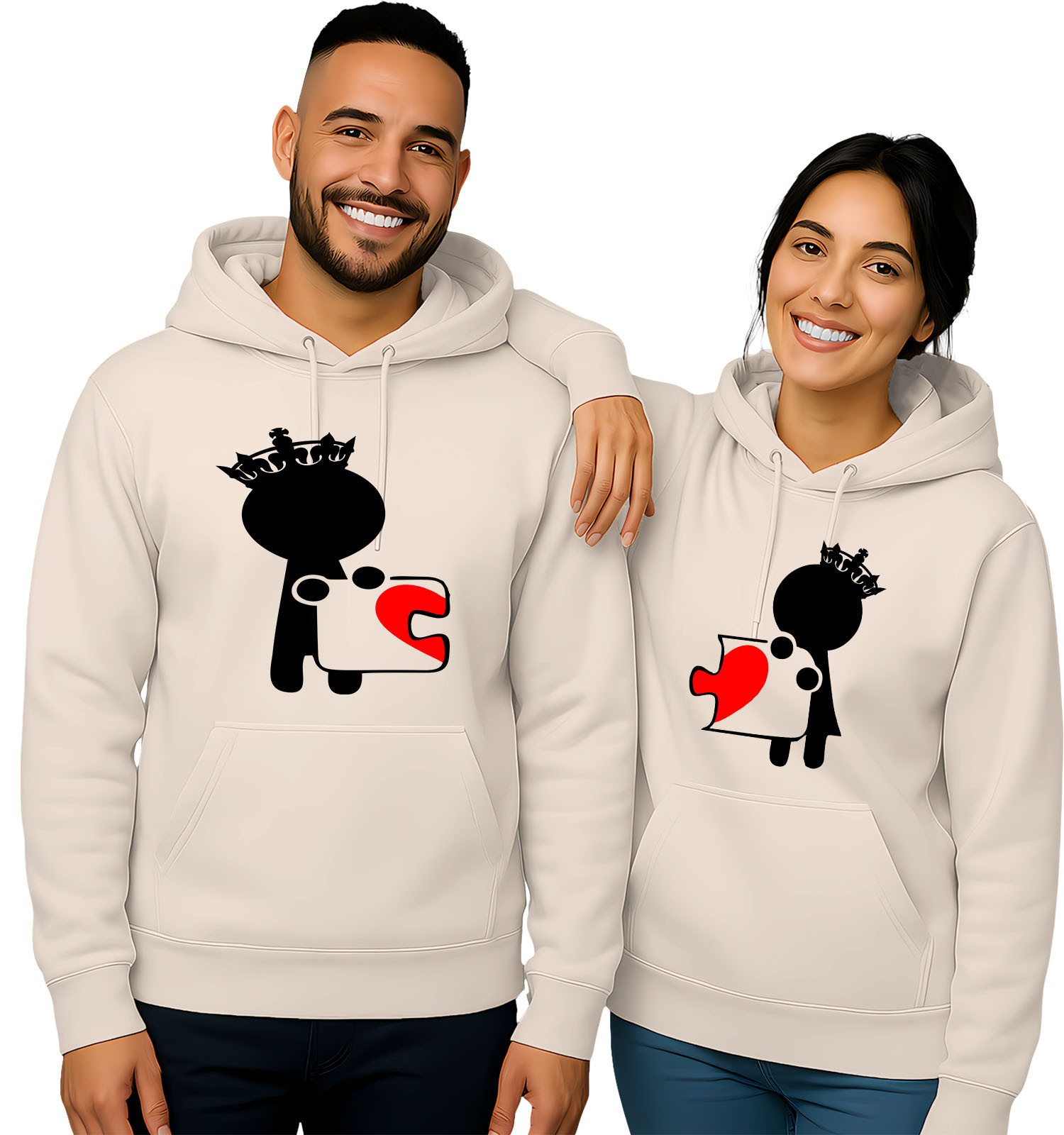 'Puzzle Piece King & Queen'