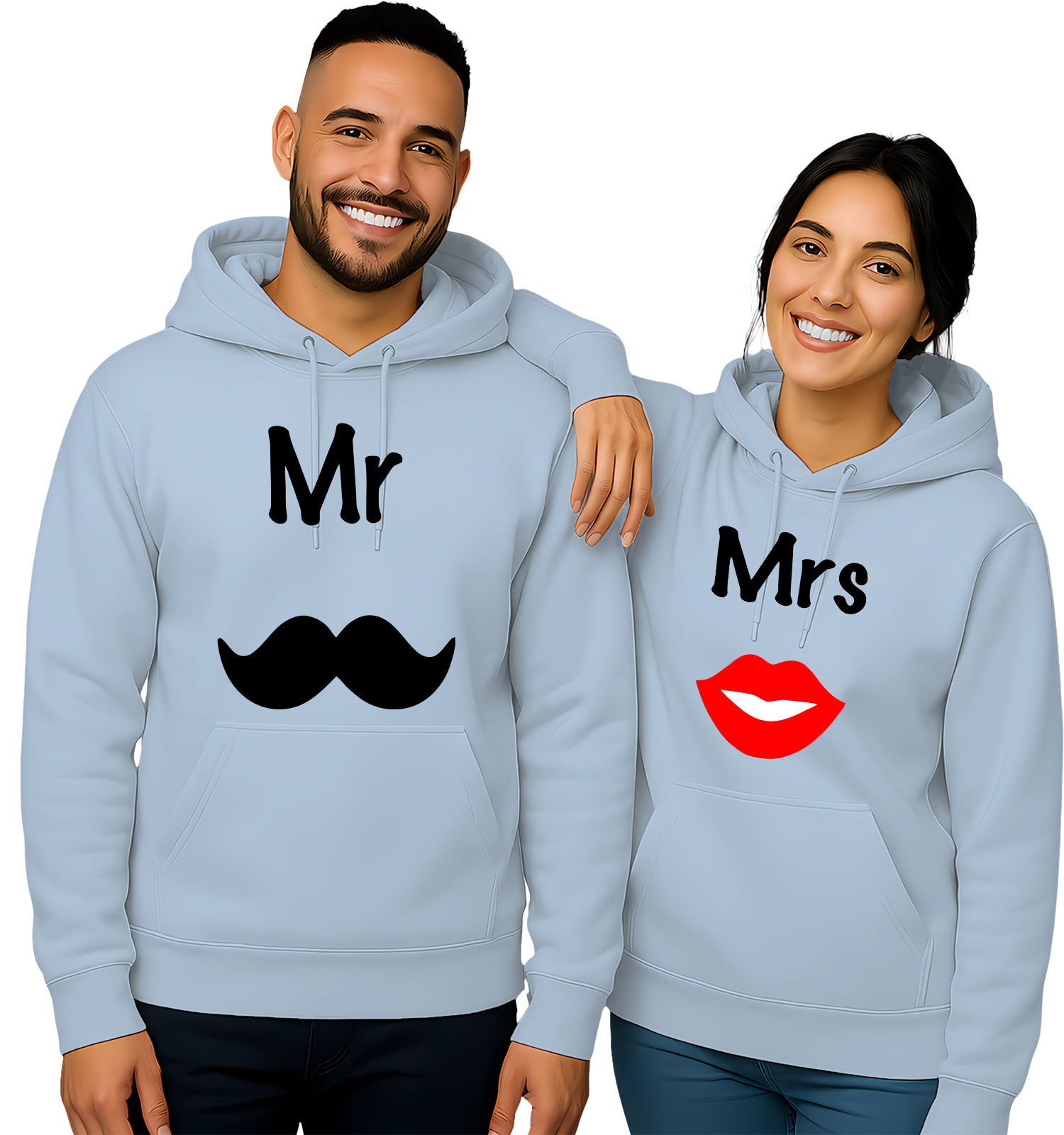 'Mr. Mustache & Mrs. Lips'