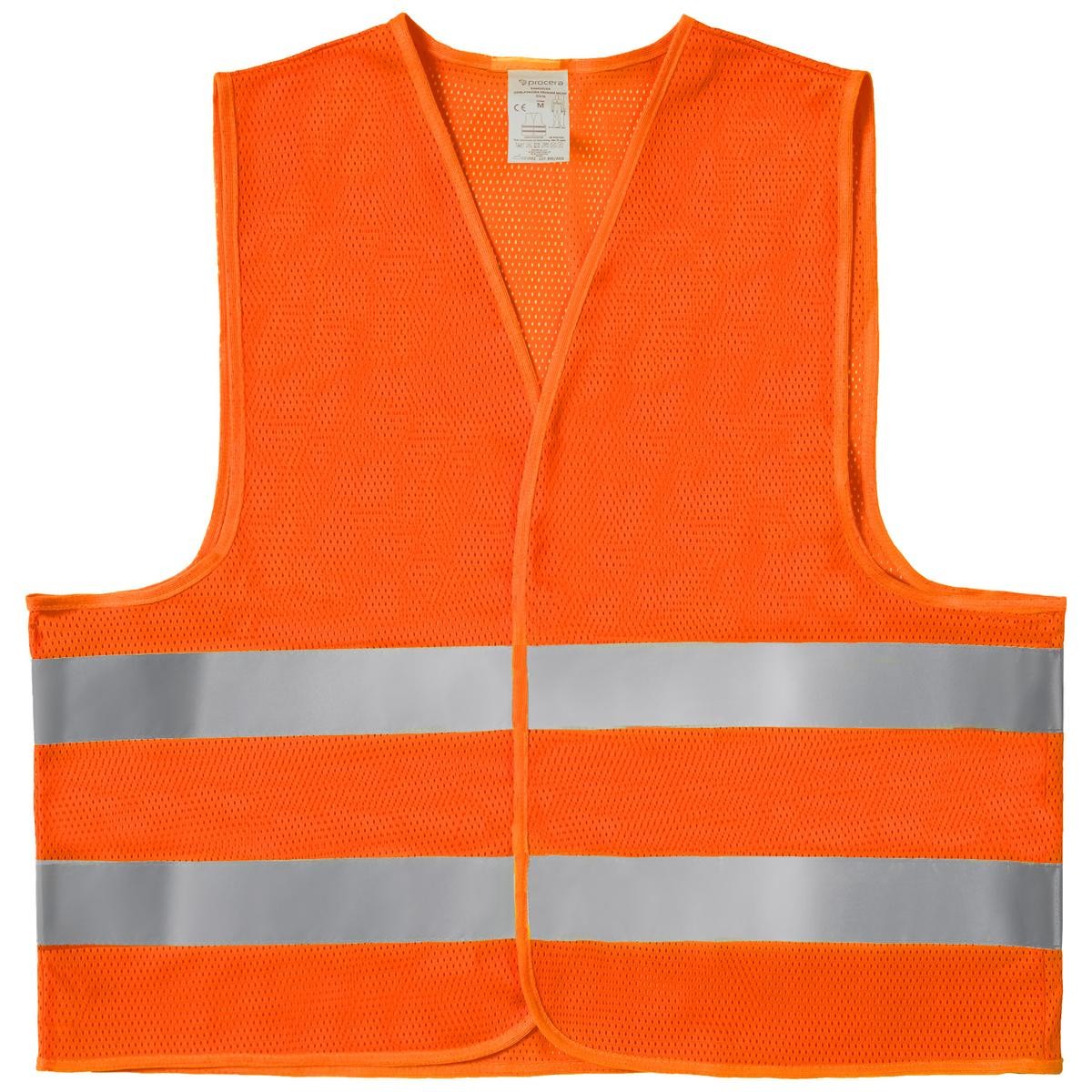 KAMIZELKA ODBLASKOWA OSTRZEGAWCZA POMARAŃCZOWA PROKAM - rozm. XXXL
