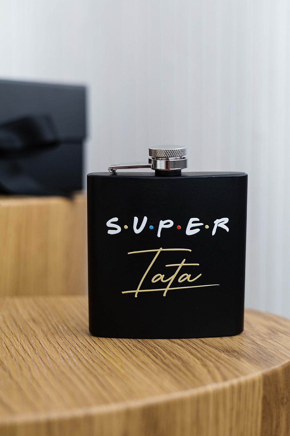 Piersiówka z napisem Super Tata | Prezent dla Taty