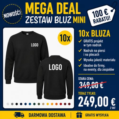 Zestaw Bluz z logo dla firm