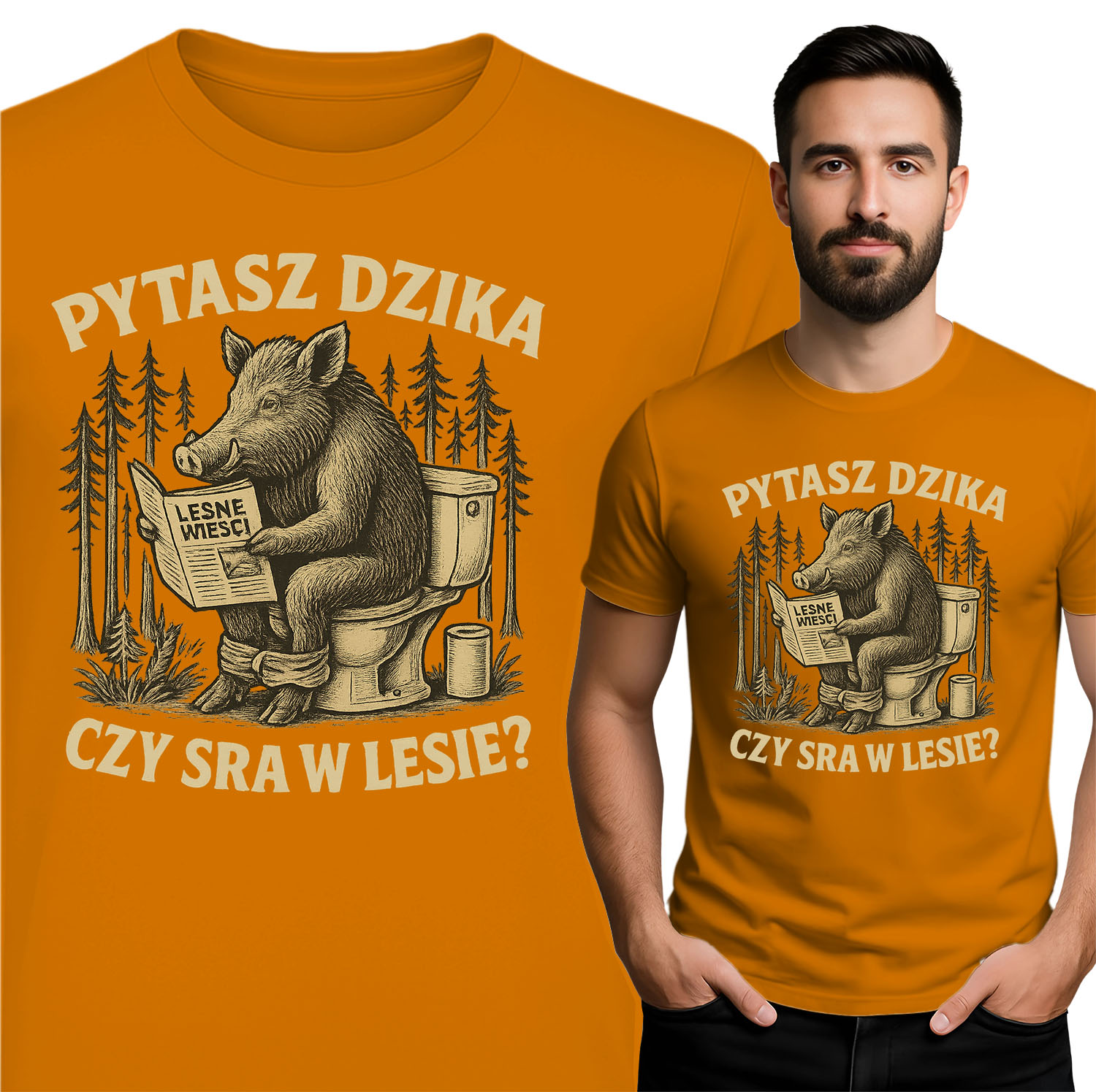 'PYTASZ DZIKA CZY SRA W LESIE?'