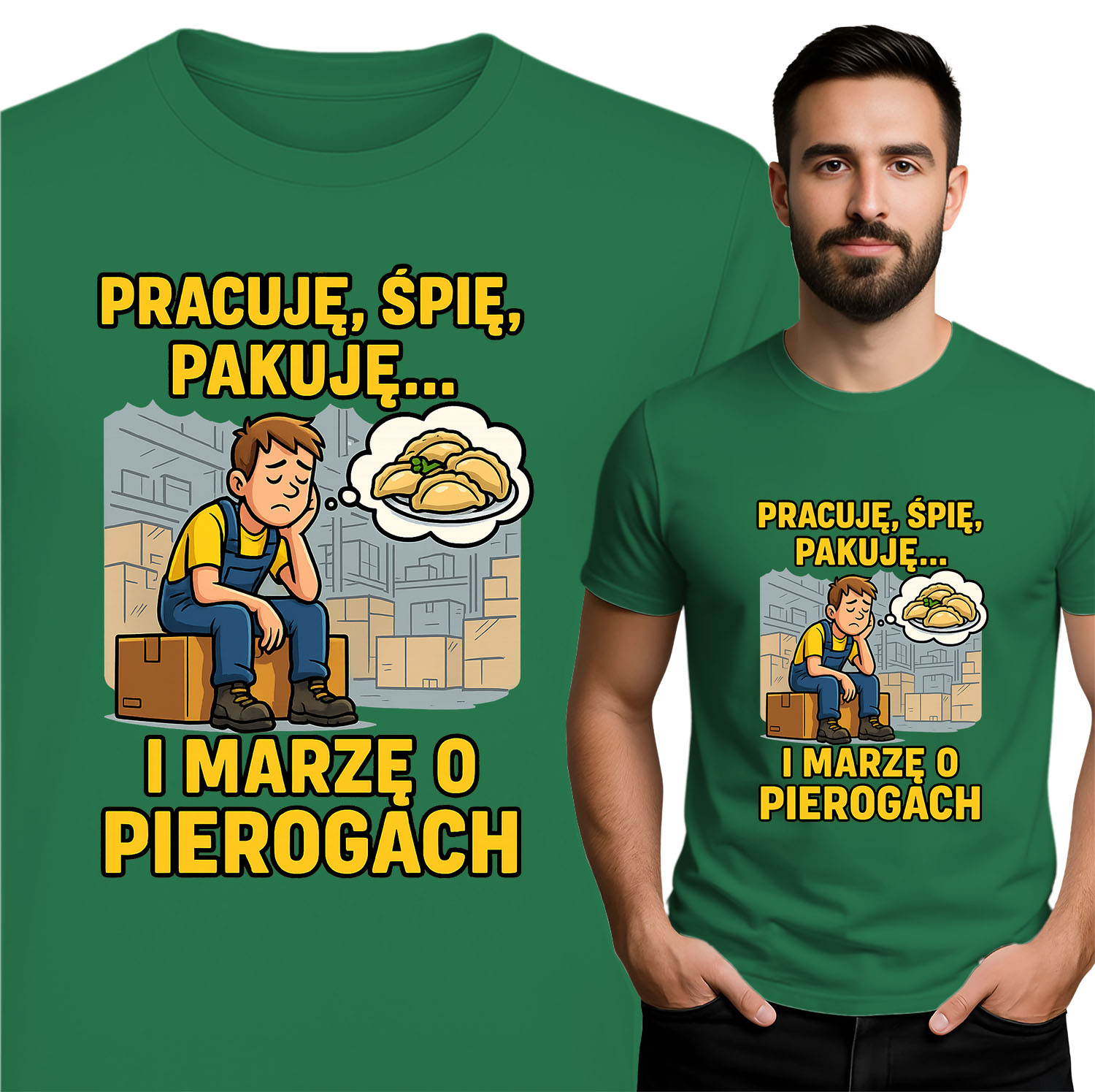 'Pracuję, śpię, pakuję... i marzę o pierogach'