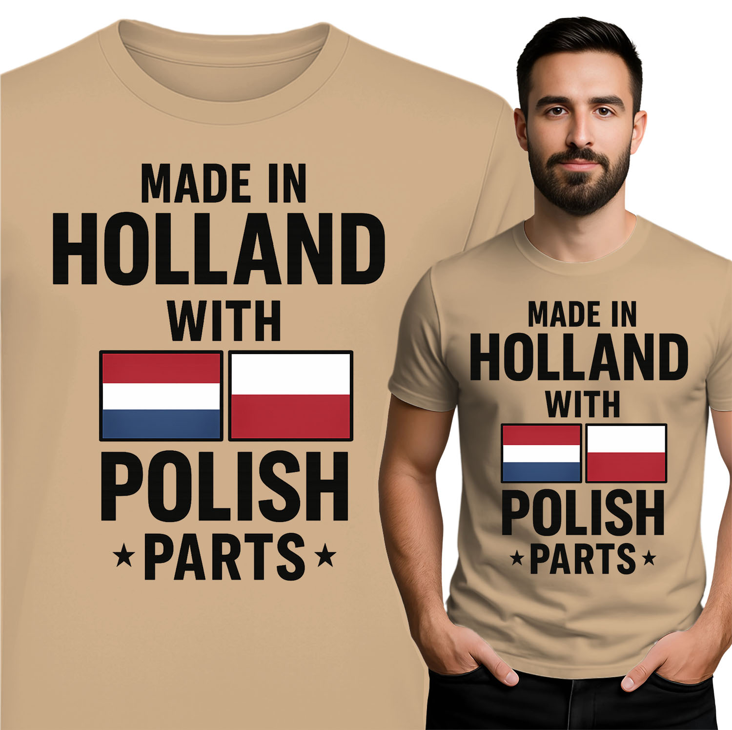 'MADE IN HOLLAND WITH POLISH PARTS'