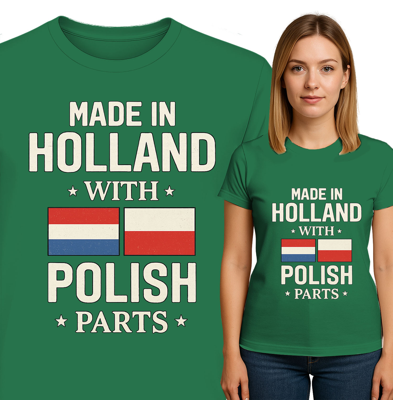 'MADE IN HOLLAND WITH POLISH PARTS'