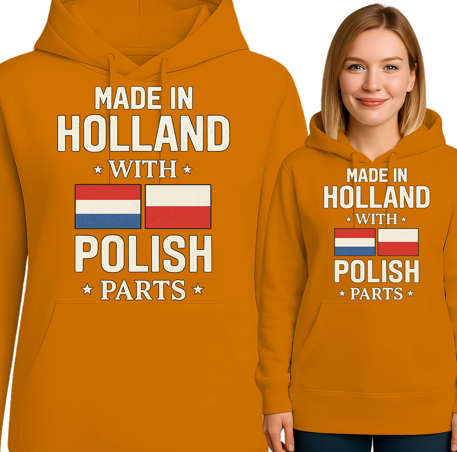 'MADE IN HOLLAND WITH POLISH PARTS'